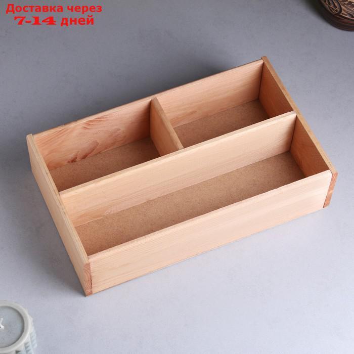 Ящик деревянный 20.5×34.5×10 см подарочный комодик - фото 3 - id-p219831760