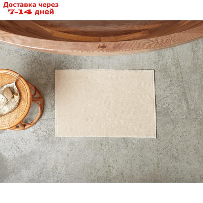 Коврик махровый "Этель" Organic Beige 50х70 см, 100% хл, 550гр/м2 - фото 6 - id-p219831842