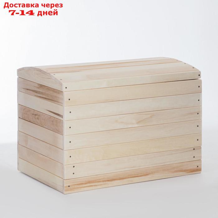 Сундук деревянный "Глобус", 80×50×57см, "Добропаровъ" - фото 2 - id-p219831876