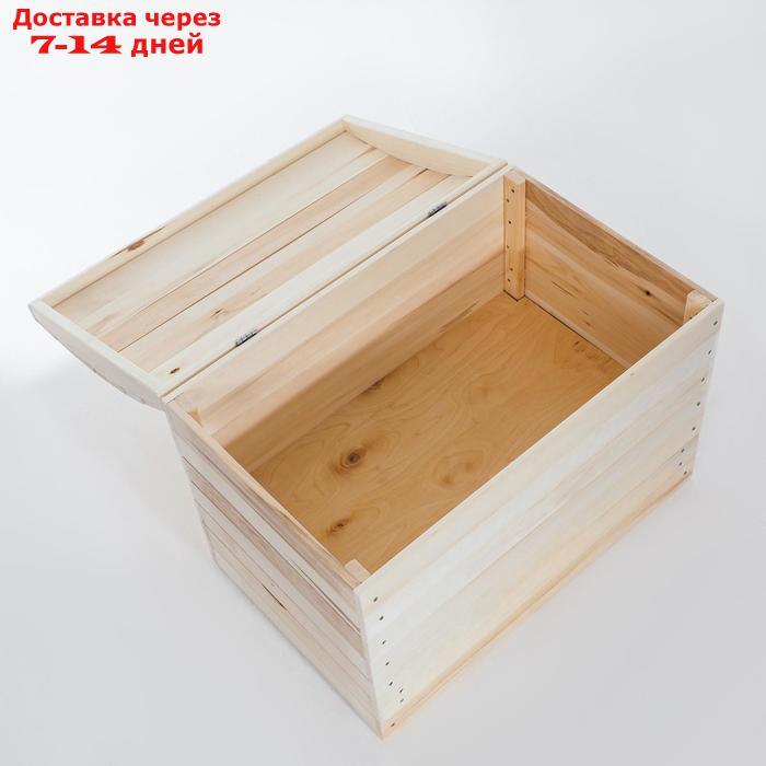 Сундук деревянный "Глобус", 80×50×57см, "Добропаровъ" - фото 3 - id-p219831876