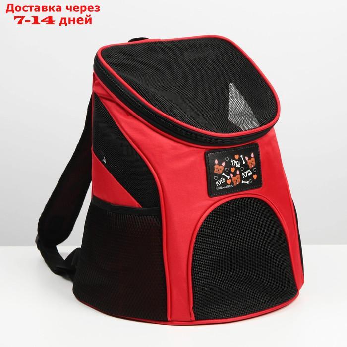 Рюкзак для переноски животных "Кусь кусь куь" 31х23х30 см - фото 2 - id-p219833282