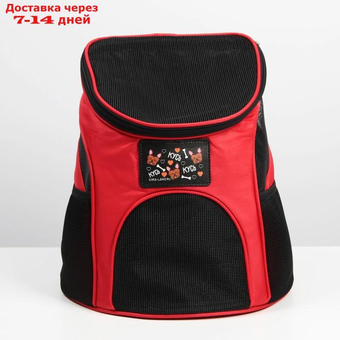 Рюкзак для переноски животных "Кусь кусь куь" 31х23х30 см - фото 3 - id-p219833282