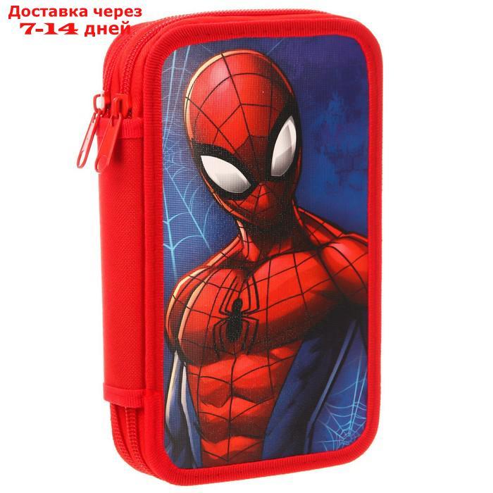 Пенал каркасный "Spider man", 2 секции, 125х205 мм, ламинированный картон, Человек-паук - фото 2 - id-p219834272