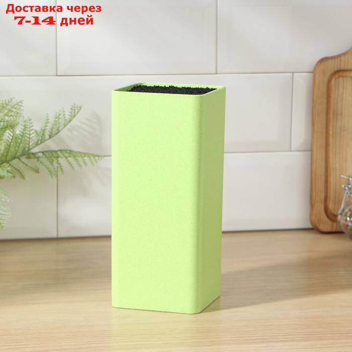 Подставка для ножей "Нежность", 22×9 см, цвет зелёный - фото 2 - id-p219832215