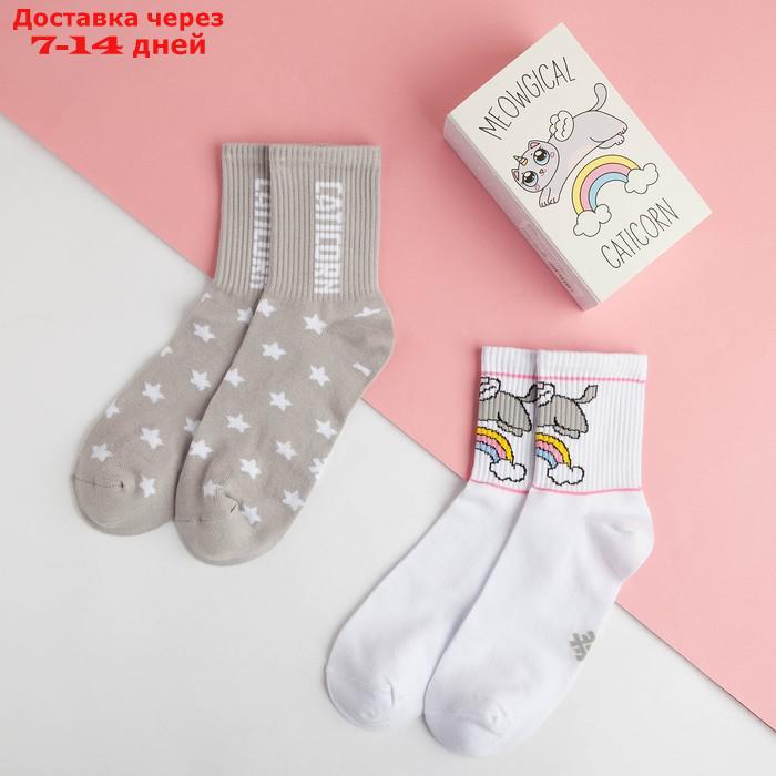 Набор женских носков "Caticorn" р. 36-40 (23-25 см), 2 пары - фото 2 - id-p219831315