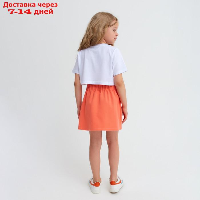 Юбка детская KAFTAN, размер 30 (98-104 см), цвет оранжевый - фото 4 - id-p219833495
