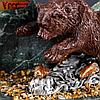 Сувенир "Медведь на рыбалке", 10х15х10 см, змеевик, гипс, минералы, фото 2
