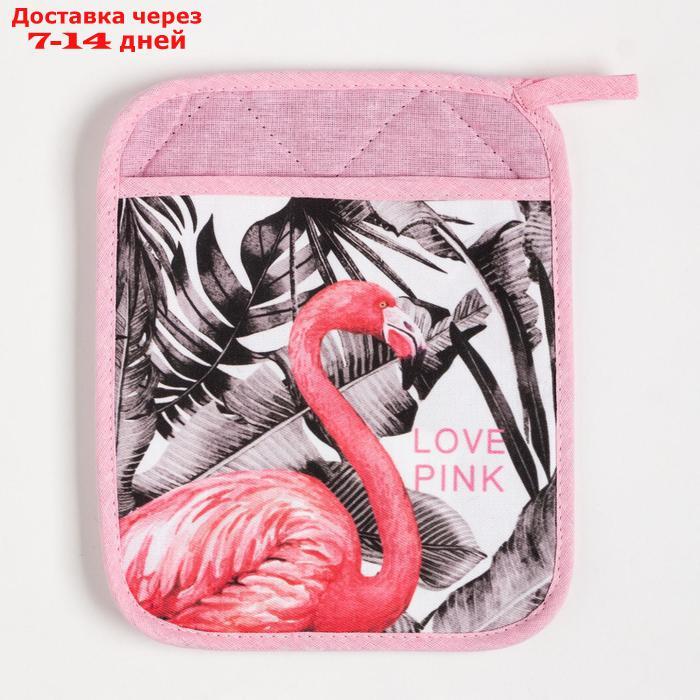 Набор подарочный LOVE PINK прихватка-карман, полотенце, лопатка - фото 6 - id-p219831534