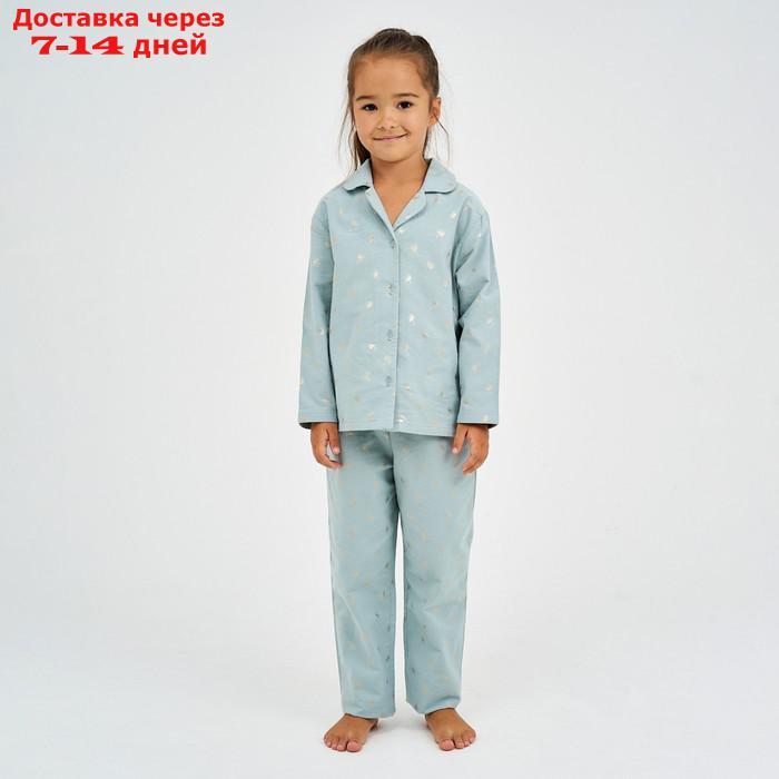 Пижама детская (рубашка, брюки) KAFTAN "Одуванчики", р. 110-116, мятный - фото 1 - id-p219832701