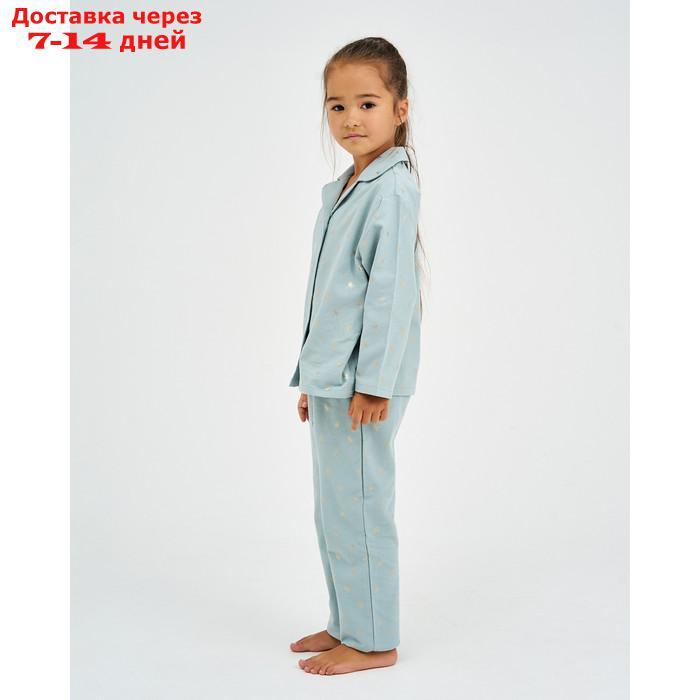 Пижама детская (рубашка, брюки) KAFTAN "Одуванчики", р. 110-116, мятный - фото 7 - id-p219832701