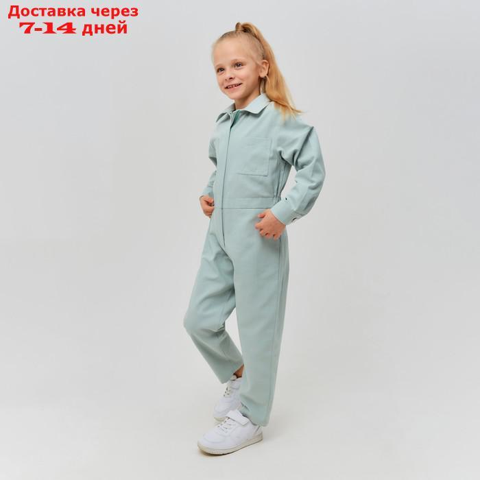 Комбинезон для девочки MINAKU: Casual collection KIDS цвет мятный, рост 146 - фото 5 - id-p219833686