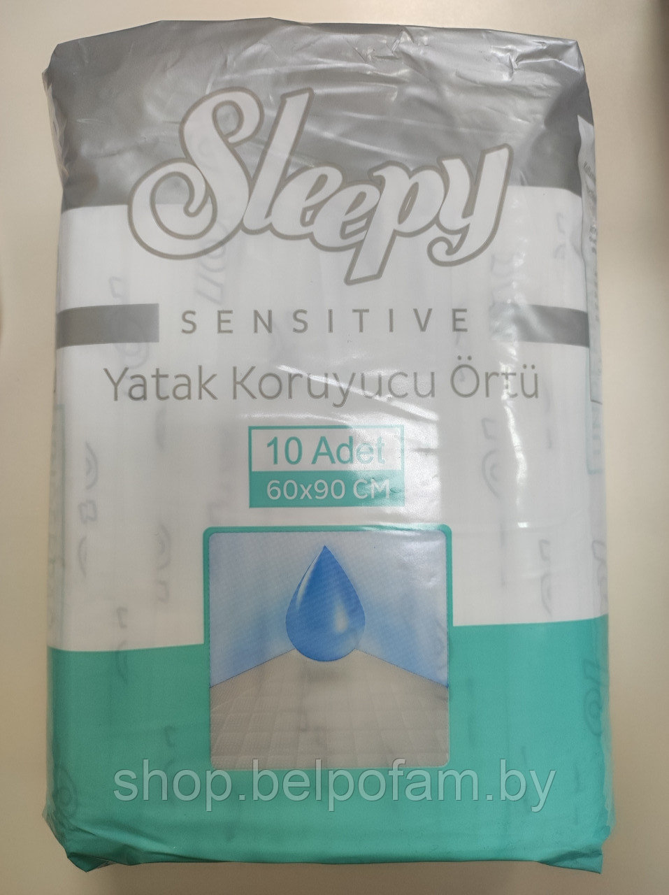 Пеленки впитывающие для взрослых Sleepy 90х60 см уп.10 шт., Турция - фото 1 - id-p219918564