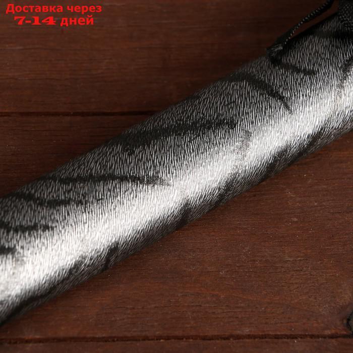 Сувенирное оружие "Катана на подставке", серые ножны под зебру, 89см - фото 5 - id-p219832905