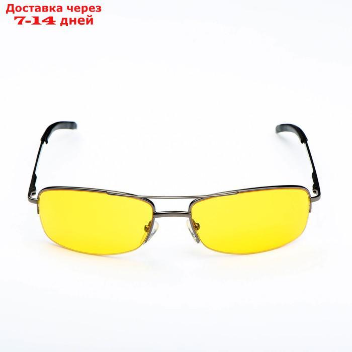 Водительские очки, непогода/ночь, линзы - желтые, темно-серые - фото 1 - id-p219833825