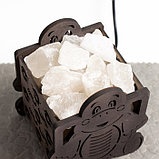 Соляной светильник "Черепаха" деревянная Е14 15Вт 1,4 кг, фото 5