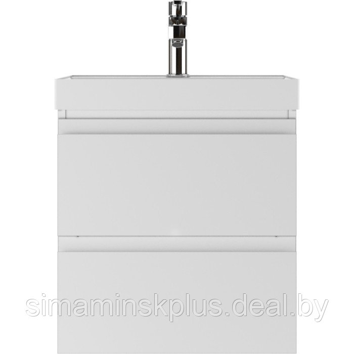 Тумба для ванной комнаты "Graffo" белый глянец, подвесная, под умывальник "Classica 50" - фото 2 - id-p219918985