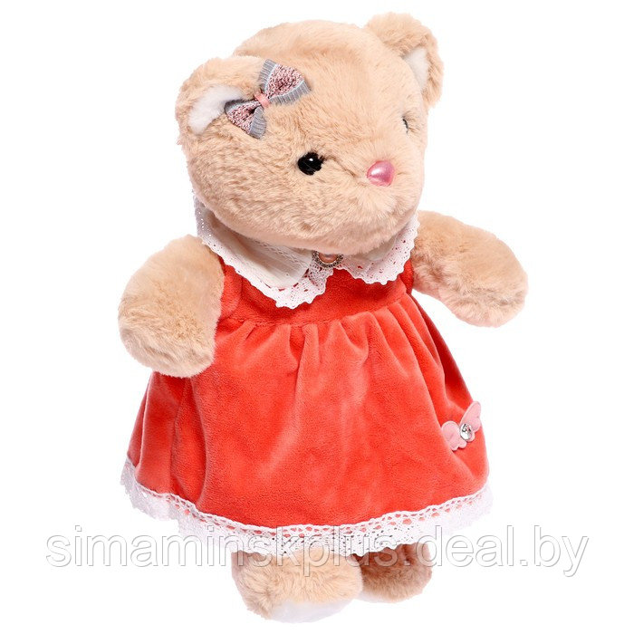 Мягкая игрушка "Мишка" в красном платье, 30 см - фото 2 - id-p219928551