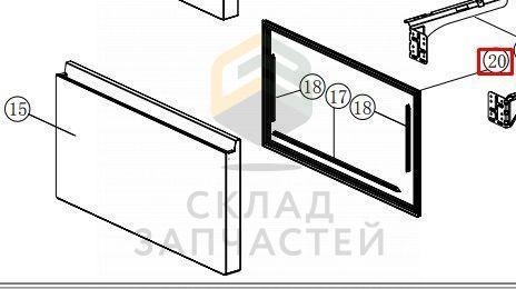 Уплотнитель двери морозильной камеры холодильника Haier HB18FGSAAARU 0060829116G, фото 2