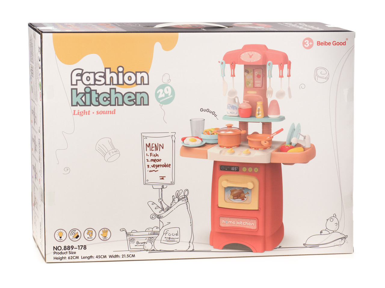 Игровой набор "Кухня" - световые, звуковые эффекты, арт. 889-178 - фото 1 - id-p219944514