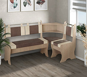 Диван Аляска кухонный угловой Дуб экспрессив - Коричневый