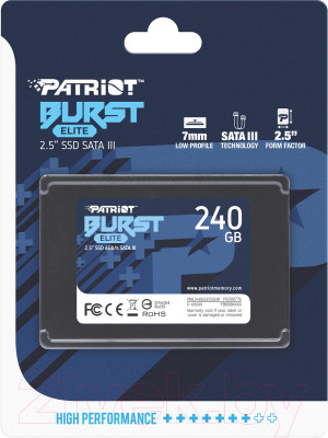 SSD диск Patriot Burst Elite 240GB (PBE240GS25SSDR) - фото 6 - id-p219932264