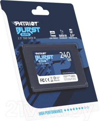 SSD диск Patriot Burst Elite 240GB (PBE240GS25SSDR) - фото 7 - id-p219932264