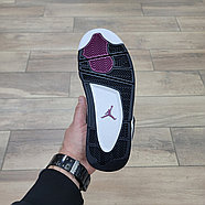 Кроссовки Paris Saint Germain X Jordan 4 Retro GS Bordeaux с мехом, фото 5