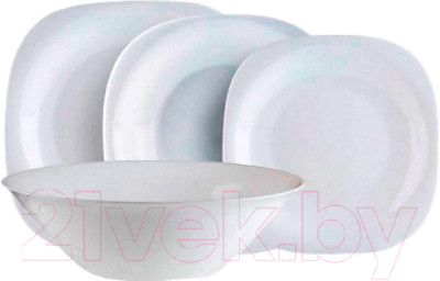 Набор тарелок Luminarc Carine white N2185 - фото 2 - id-p219952323