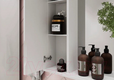 Шкаф с зеркалом для ванной Volna Adel 60 L - фото 5 - id-p219962169
