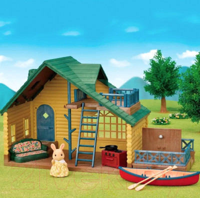 Кукольный домик Sylvanian Families Коттедж с зеленой крышей / 5610 - фото 8 - id-p219956708
