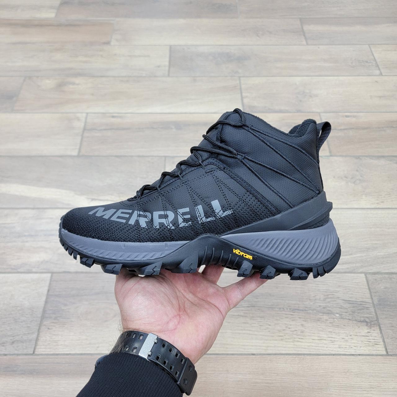 Кроссовки Merrell Thermo Rogue 3 Mid Black Gray - фото 1 - id-p219832617