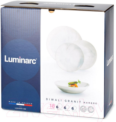 Набор тарелок Luminarc Diwali Marbre / Q0216 - фото 8 - id-p219966916