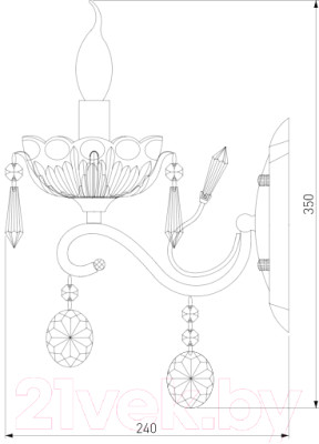 Бра Евросвет 10037/1 - фото 3 - id-p219937754