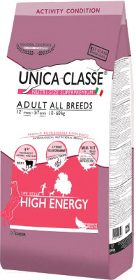 Сухой корм для собак Unica Classe для взрослых собак средних и крупных пород говядина - фото 1 - id-p219981239