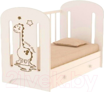 Детская кроватка VDK Dino маятник и ящик - фото 2 - id-p219956313