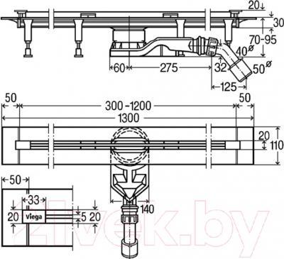 Трап для душа Viega Advantix Vario 721671 - фото 2 - id-p219971511