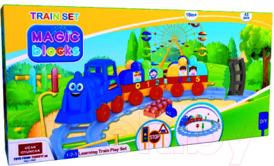 Железная дорога игрушечная Terides Волшебные детали. Поезд / Т6-072 - фото 1 - id-p219959252