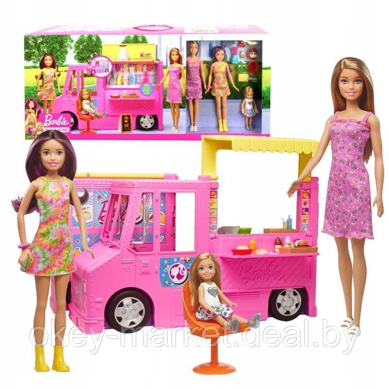 Игровой набор Barbie раскладной Фургон Food Truck GWJ58