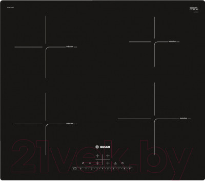 Индукционная варочная панель Bosch PUE611FB1E - фото 1 - id-p219984836