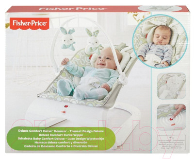 Детский шезлонг Fisher-Price Comfort Curve Bouncer / DKF64 - фото 5 - id-p219957607