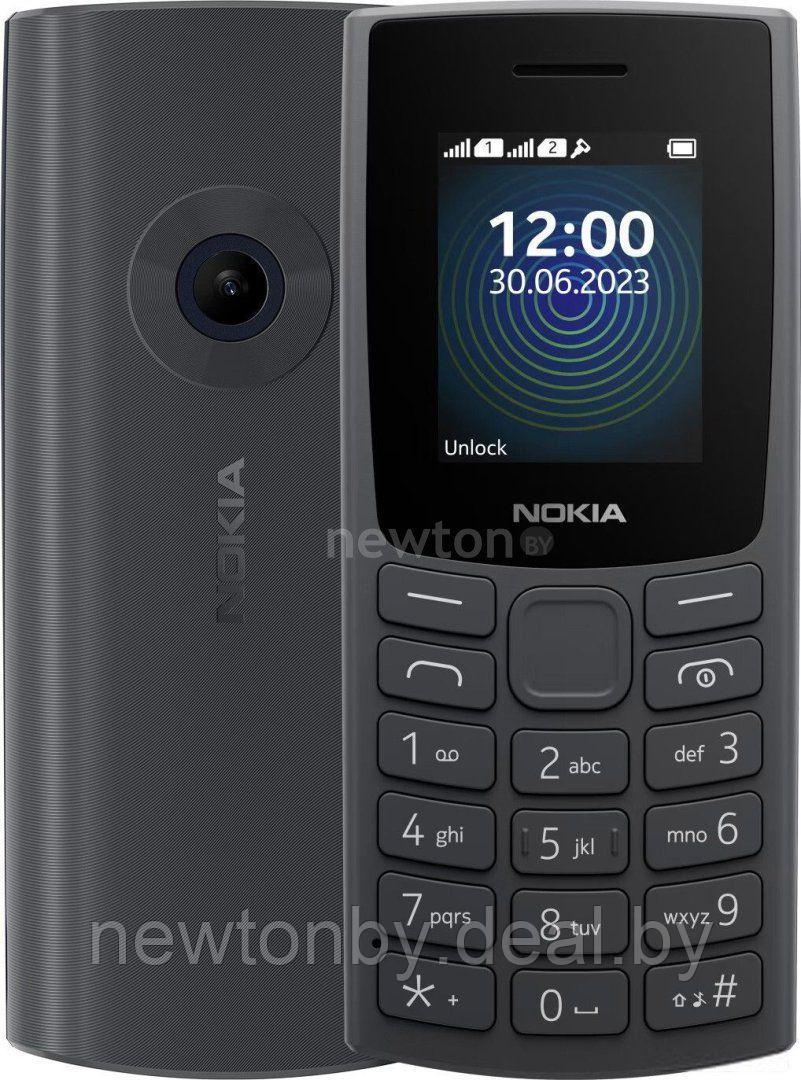 Кнопочный телефон Nokia 110 (2023) Dual SIM TA-1567 (угольный) - фото 1 - id-p220020838