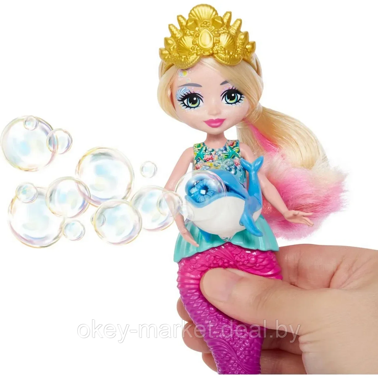 Кукла Enchantimals Русалочка с волшебными пузырьками HFT24 - фото 5 - id-p220020868