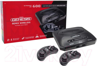 Игровая приставка Retro Genesis Remix Wireless (8+16Bit) 600 игр - фото 2 - id-p219977204