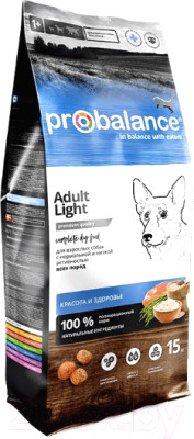 Сухой корм для собак ProBalance Immuno Adult Light - фото 1 - id-p220010603