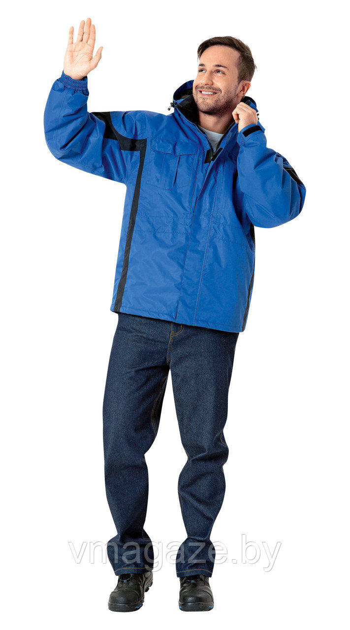 Куртка утепленная зимняя мужская Скай (цвет василек) - фото 1 - id-p220021143