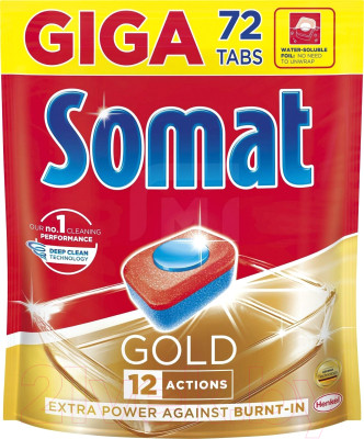 Таблетки для посудомоечных машин Сомат Gold - фото 1 - id-p220009333