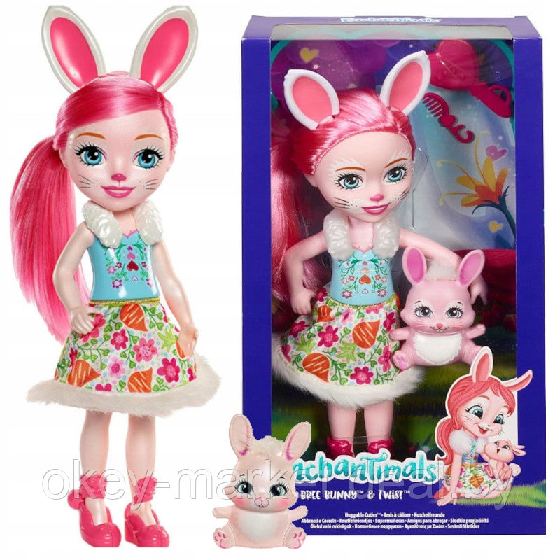 Игровой набор Mattel Enchantimals Большая кукла с любимой зверюшкой - фото 1 - id-p117744447