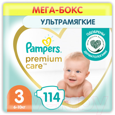 Подгузники детские Pampers Premium Care 3 Midi - фото 1 - id-p220016168