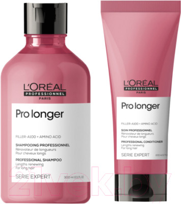 Набор косметики для волос L'Oreal Professionnel Pro Longer Шампунь 300мл+Кондиционер 200мл - фото 1 - id-p220013031