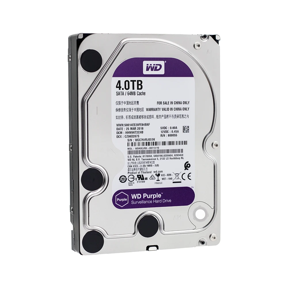 Жесткий диск Western Digital WD Purple 4 TB